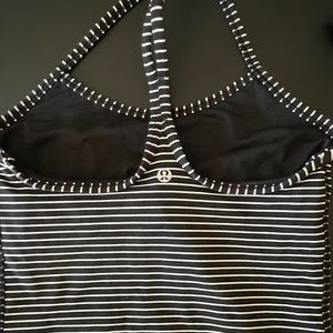 Lululemon stripped spaghetti strap tank top